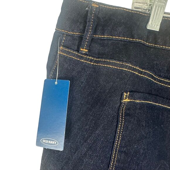 Old Navy Wide Leg Jeans Rockstar Womens‎ Size 26 High Rise Dark Wash 5 Pocket - Picture 6 of 9